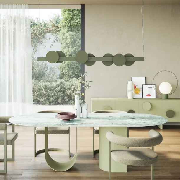 Dharma design chair in fabric and metal by Ronda Design