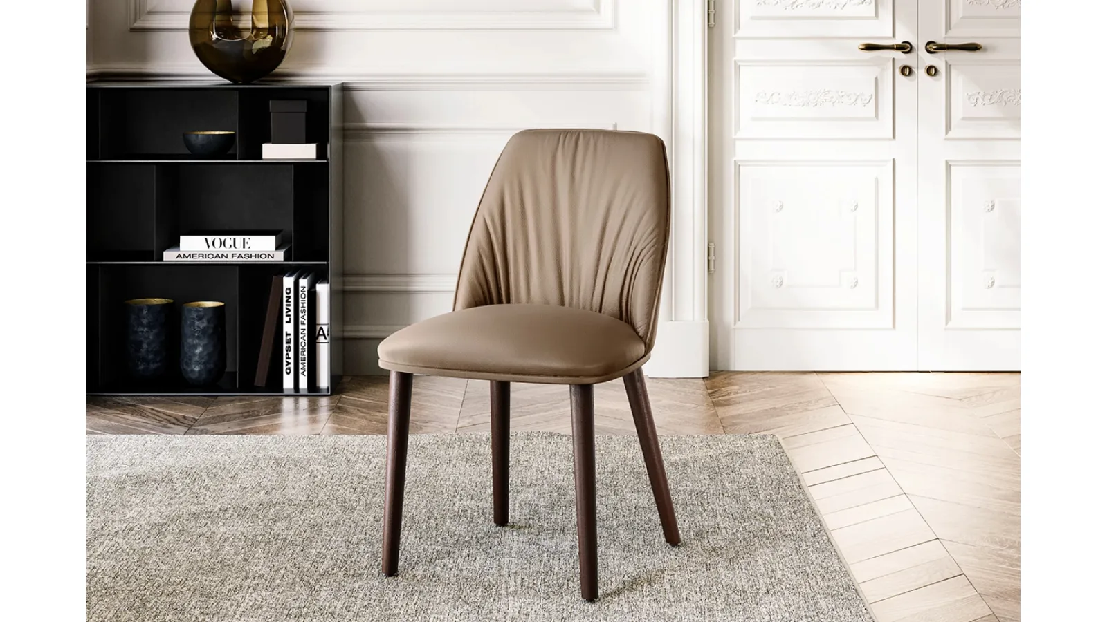 Diva leather chair by Eforma