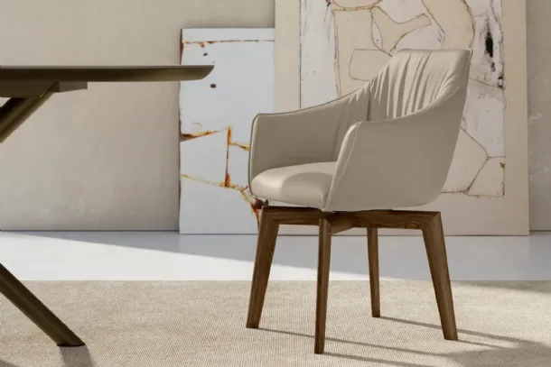 Upholstered chair Era by Eforma