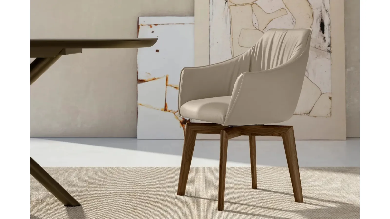 Upholstered chair Era by Eforma