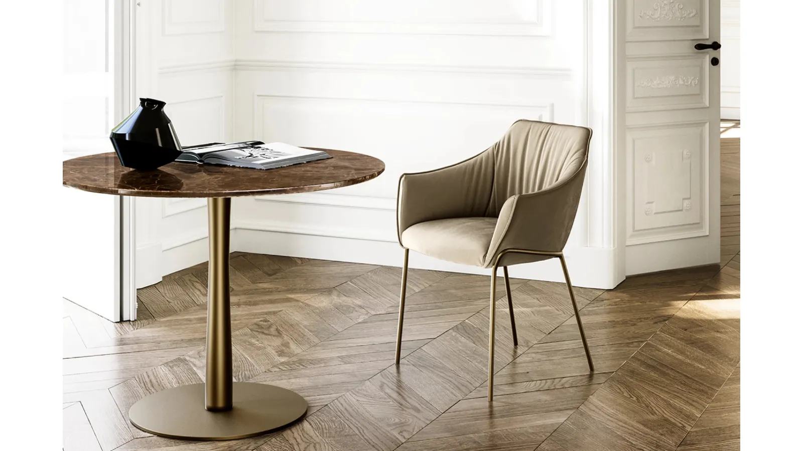 Upholstered chair Era by Eforma