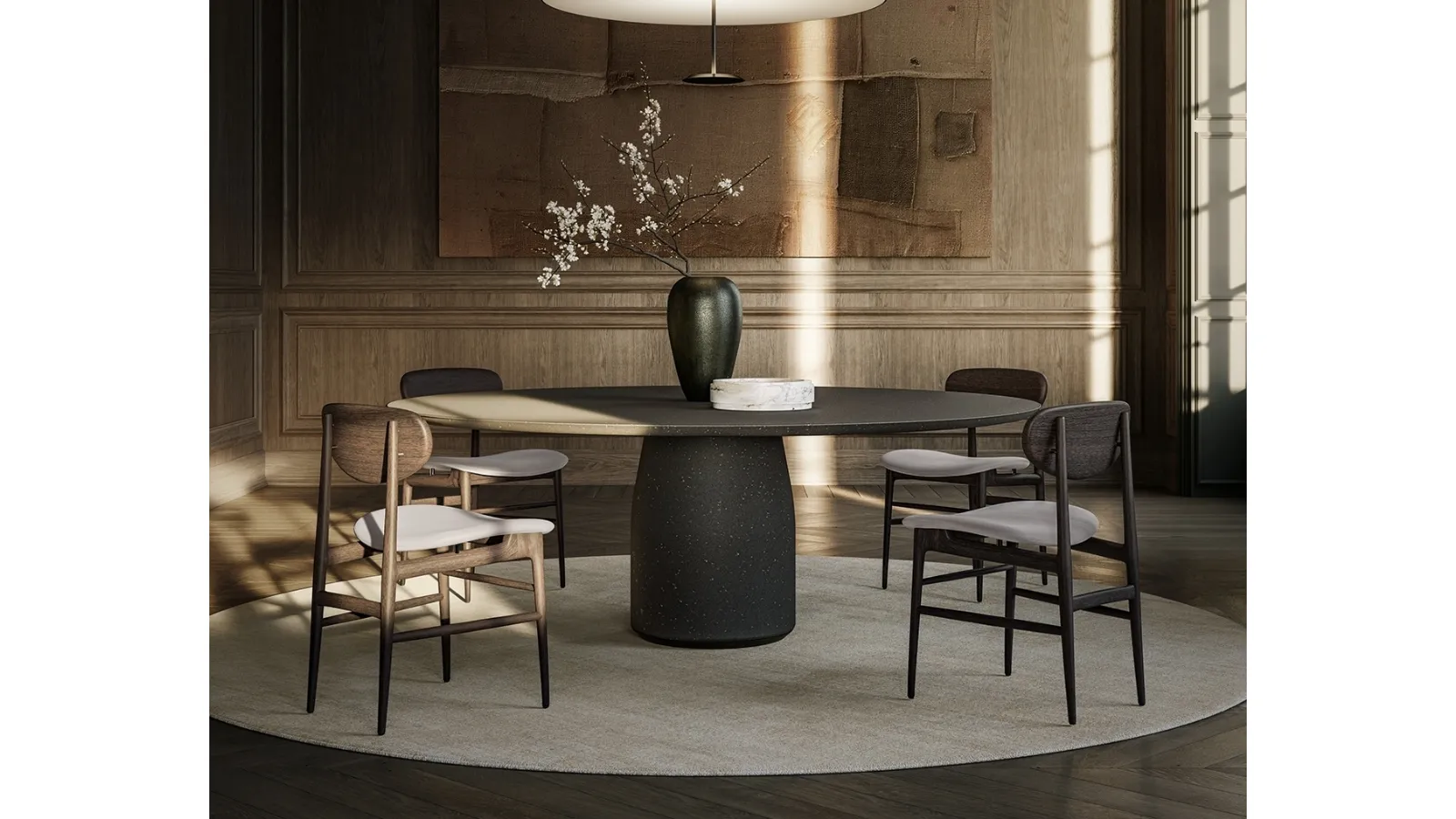 Ash wood chair Fred by Lema
