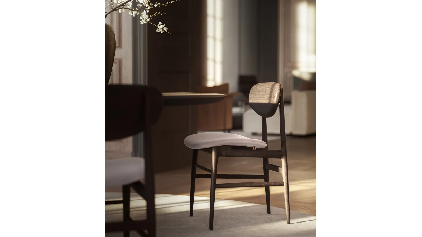 Ash wood chair Fred by Lema