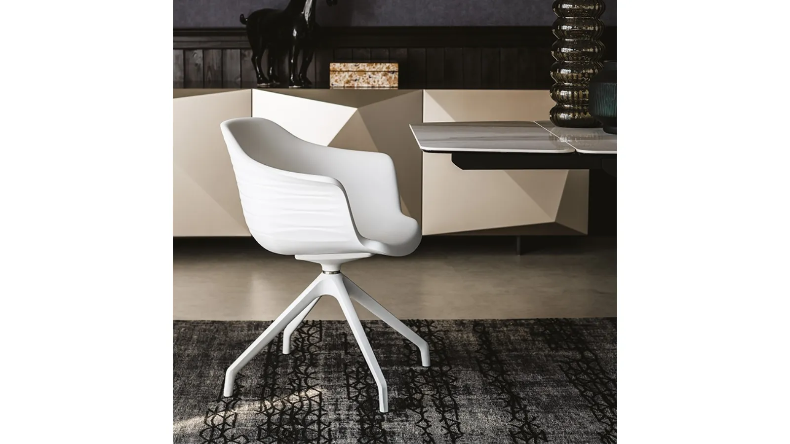 Indy soft polyurethane chair by Cattelan Italia