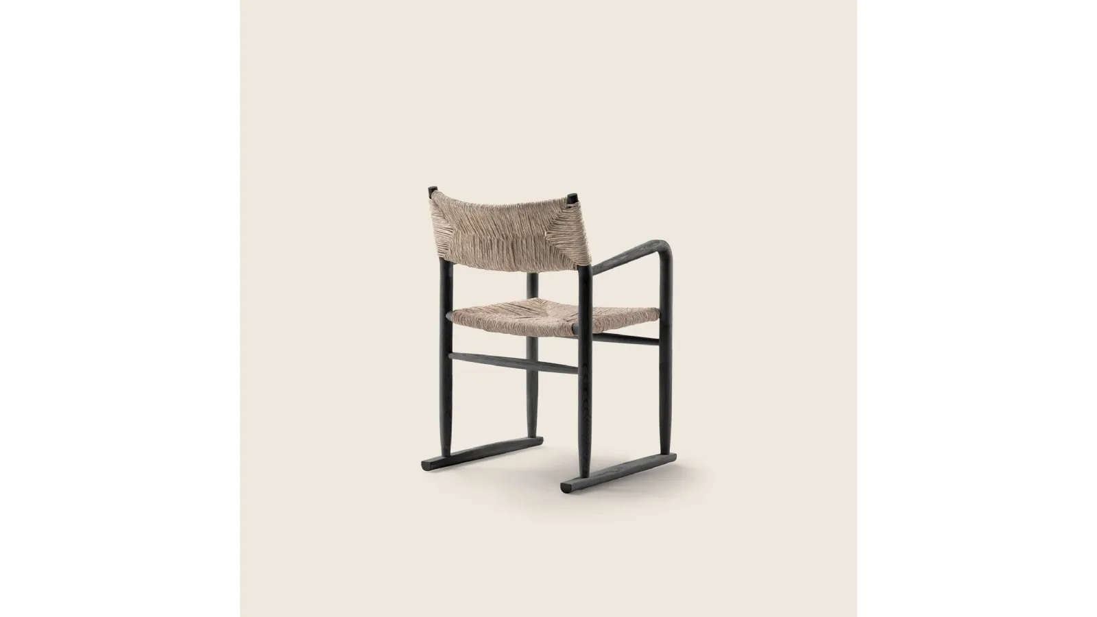 Kim Chair in rattan and wood by Flexform