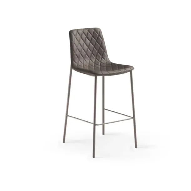 Lenny quilted stool by Eforma