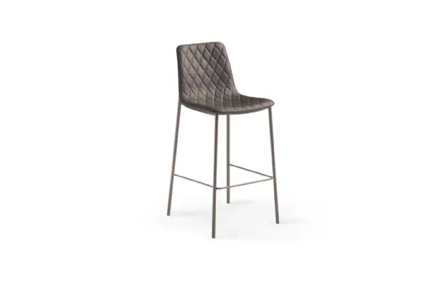 Lenny quilted stool by Eforma