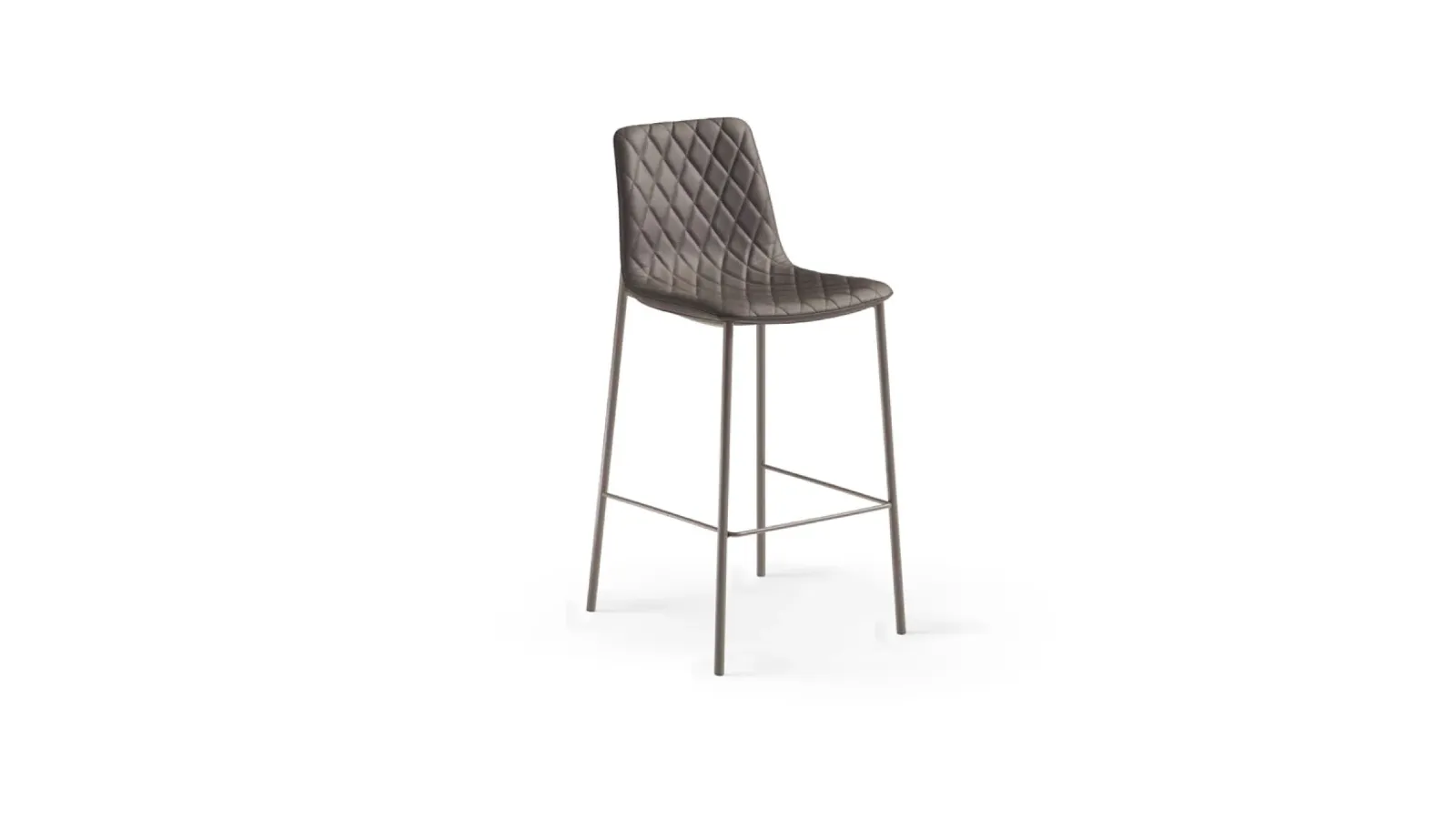 Lenny quilted stool by Eforma