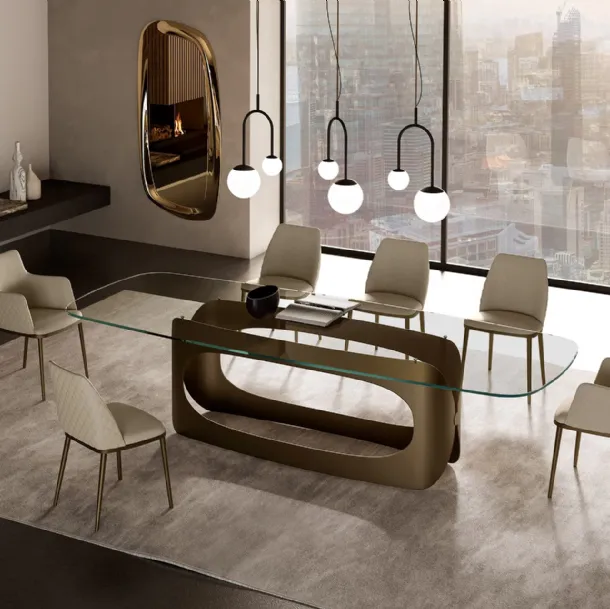 Max Diamond leather chair by Eforma
