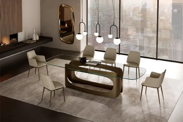 Max Diamond leather chair by Eforma