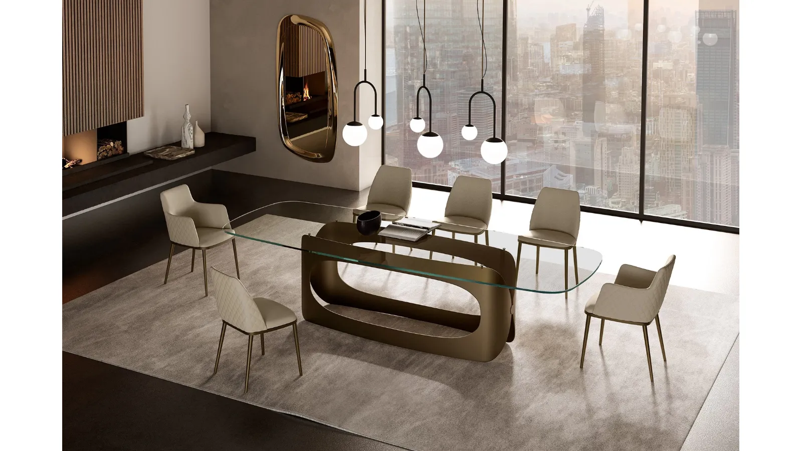 Max Diamond leather chair by Eforma