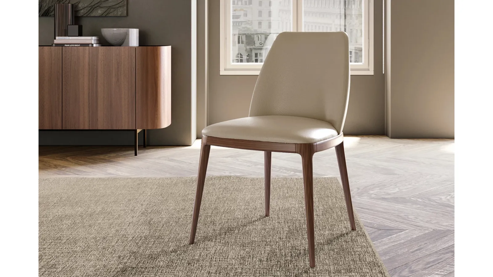 Max leather chair by Eforma