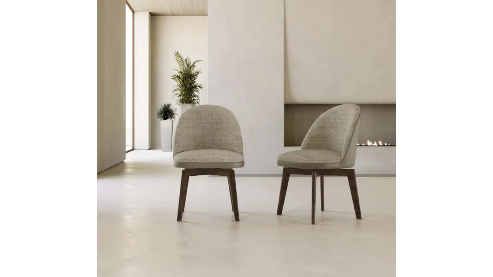 Minni upholstered chair by Eforma