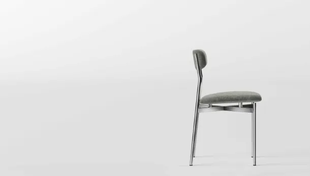 Tonelli fabric and metal Mit chair
