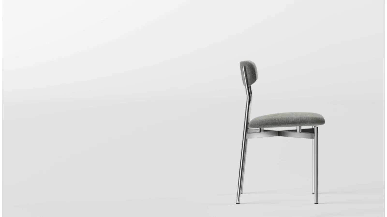 Tonelli fabric and metal Mit chair