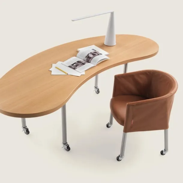 Mixer Chair in leather by Flexform