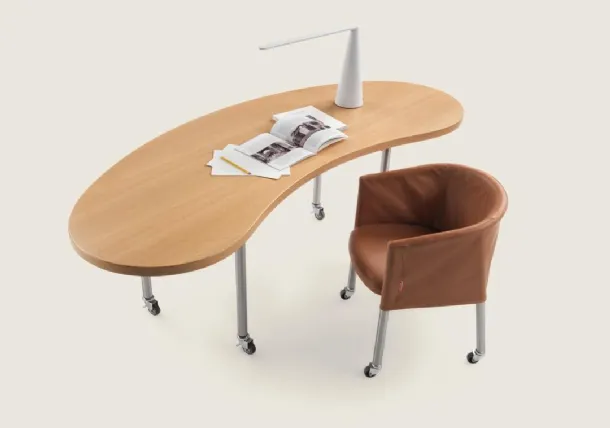 Mixer Chair in leather by Flexform