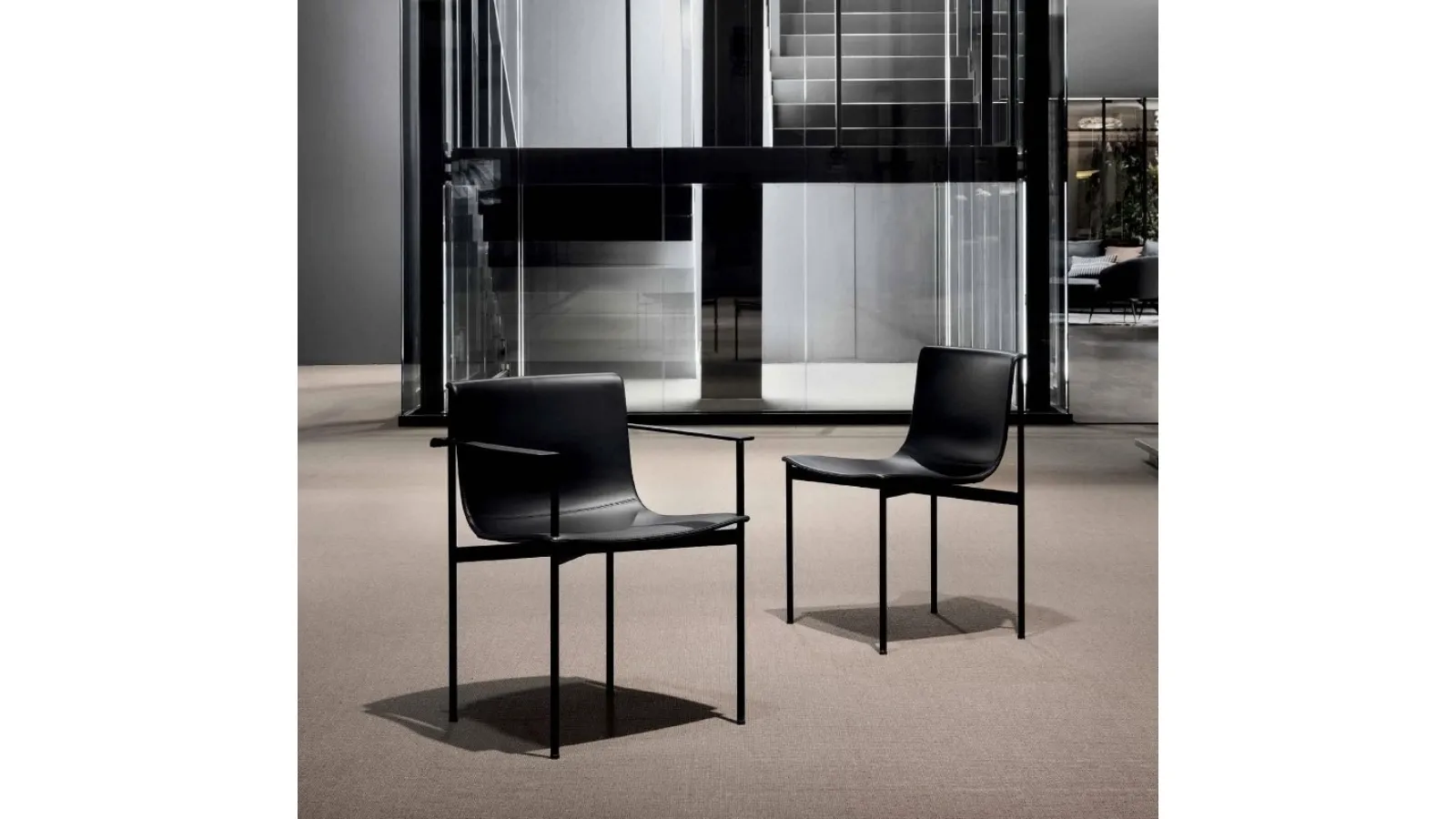 Leather Chair Ombra by Lema