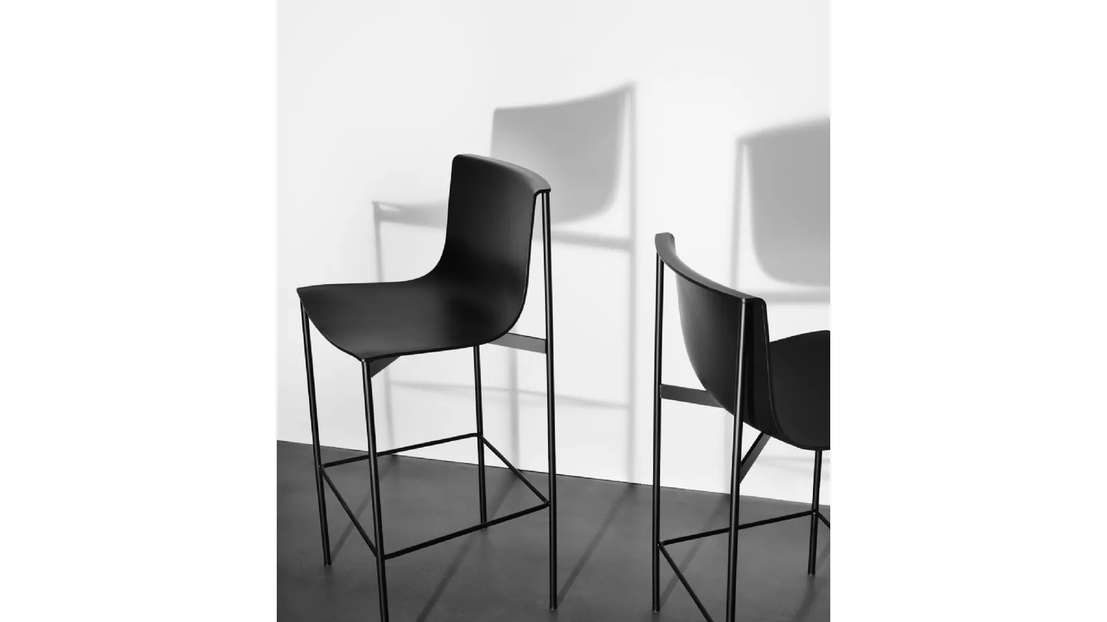 Lema Ombra stool in polypropylene and metal