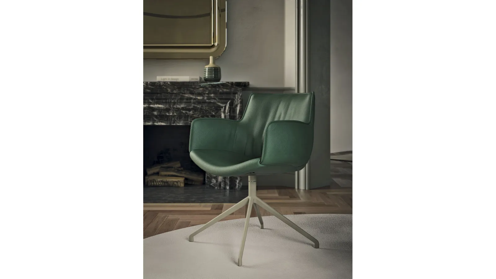Rhonda Turn swivel chair by Cattelan Italia