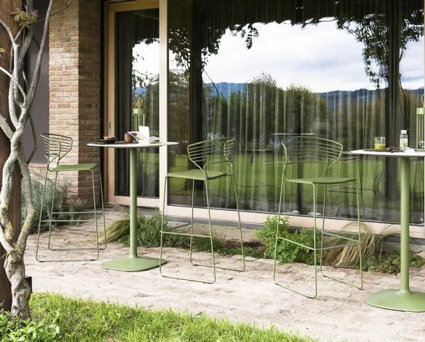 Koki Wire Stool by Desalto