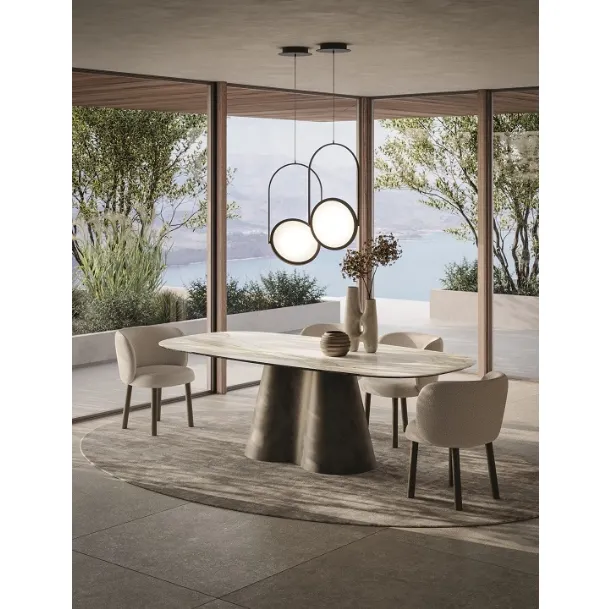 Shanti Chair in Padded Fabric by Ronda Design