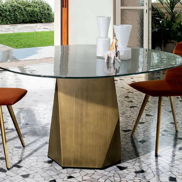 Sila Cone Shaped Chair in fabric with lacquered metal legs by Sovet