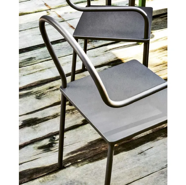 Softer than Steel design chair in steel by Desalto