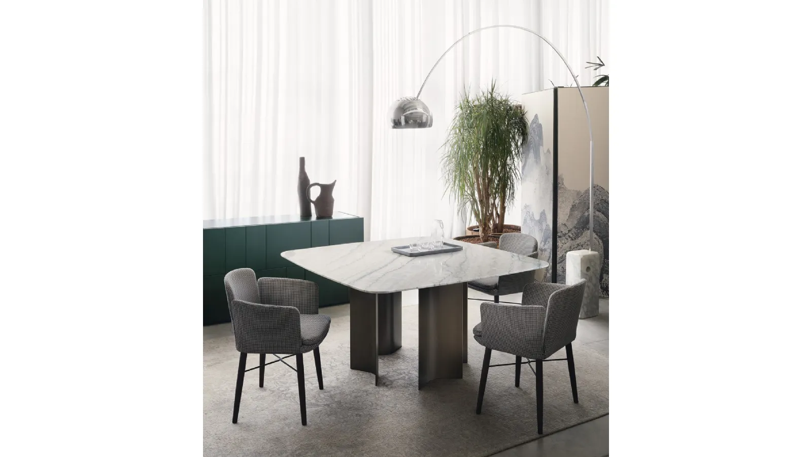 Tabby fabric chair by Lema