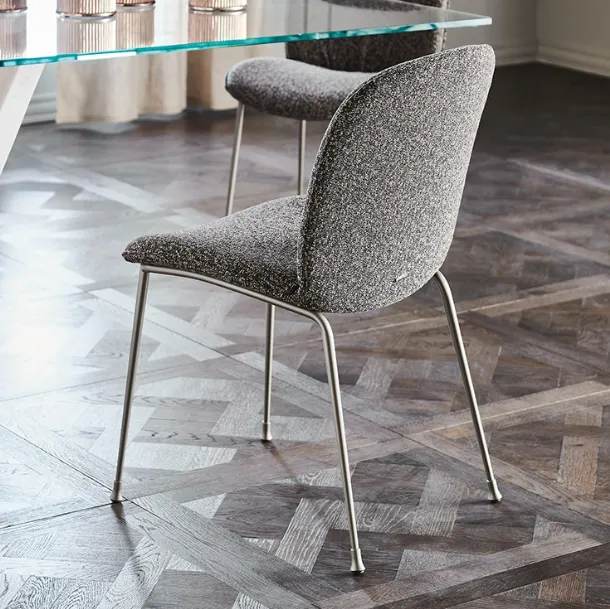 Fabric chair with metal frame Tina by Cattelan Italia