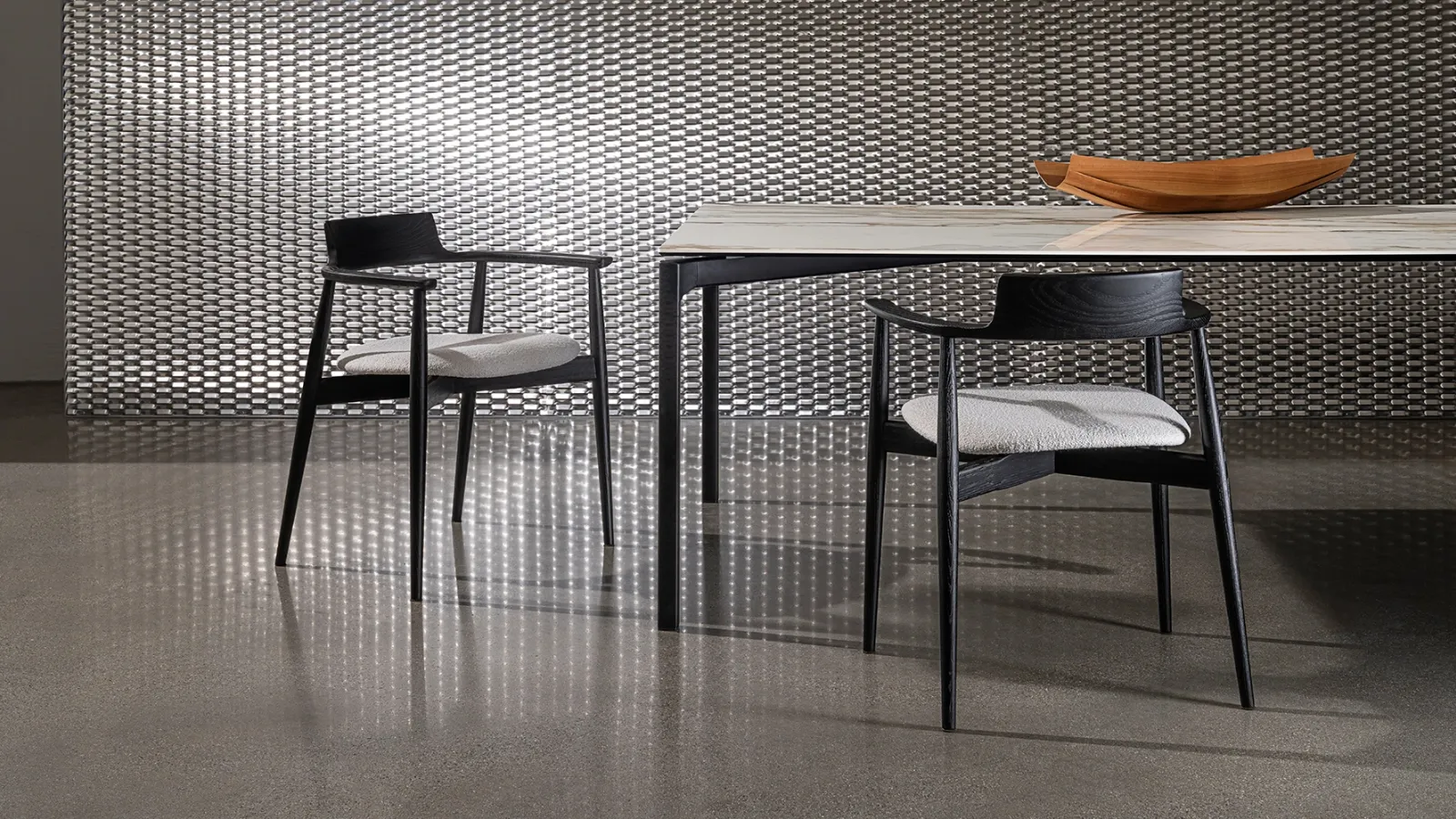 Xenial wooden chair with upholstered seat by Sovet
