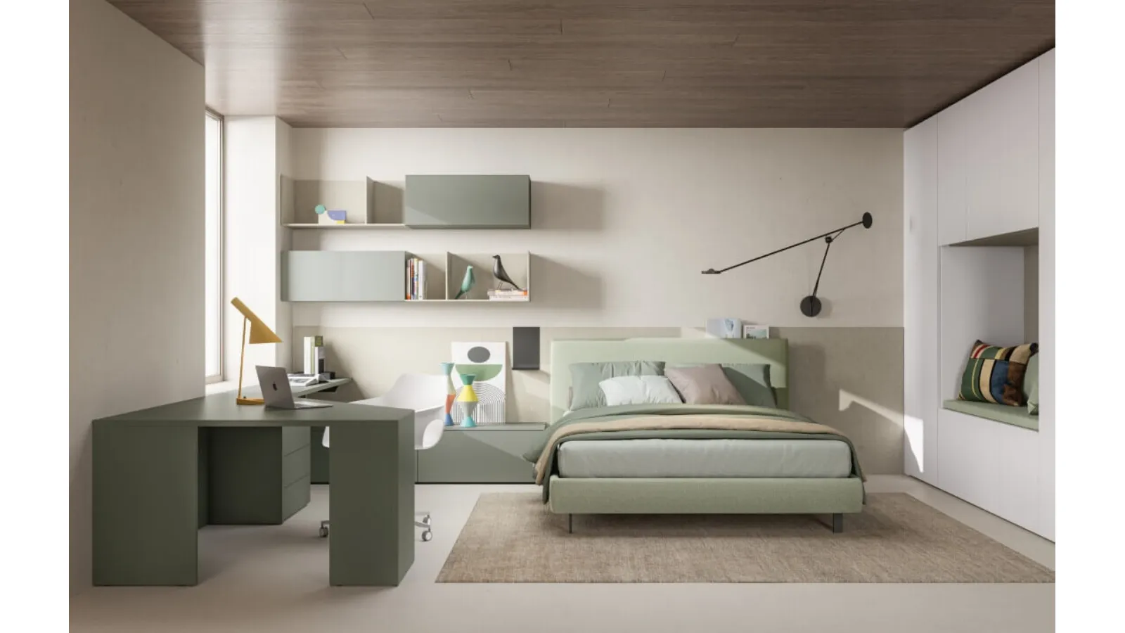 SpaceMakers young SM2529 bedroom set by Zalf