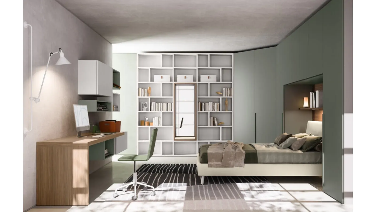 SpaceMakers young SM2555 bedroom set by Zalf