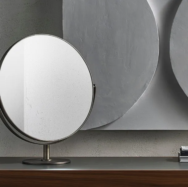 Adjustable mirror with brass frame Afrodite by Porada