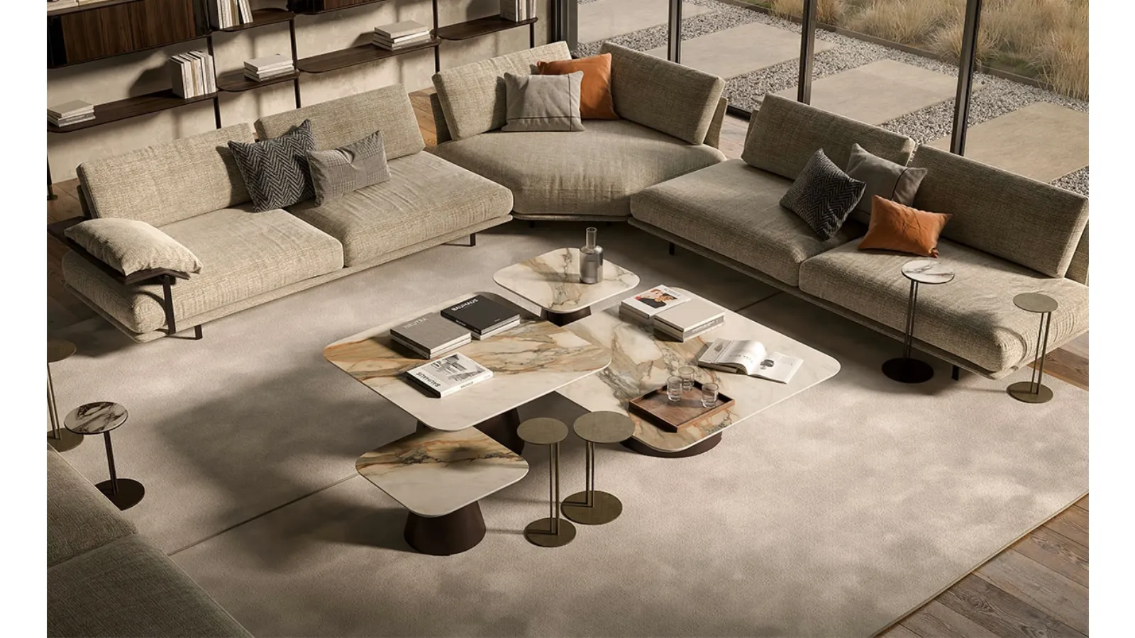 Albert Keramik Coffee Table by Cattelan Italia