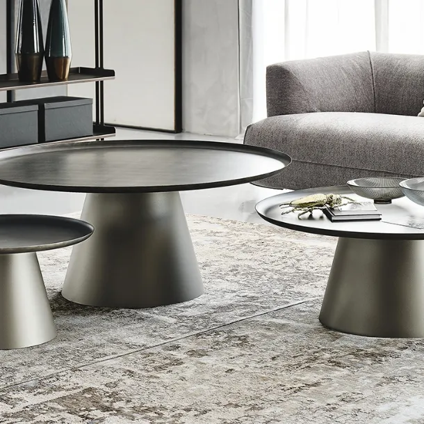 Amerigo embossed painted metal side table by Cattelan Italia