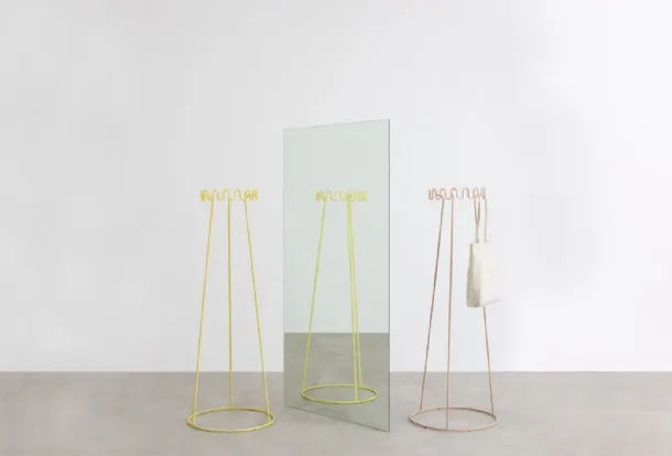 Crown Coat Rack in Steel Rod by Desalto