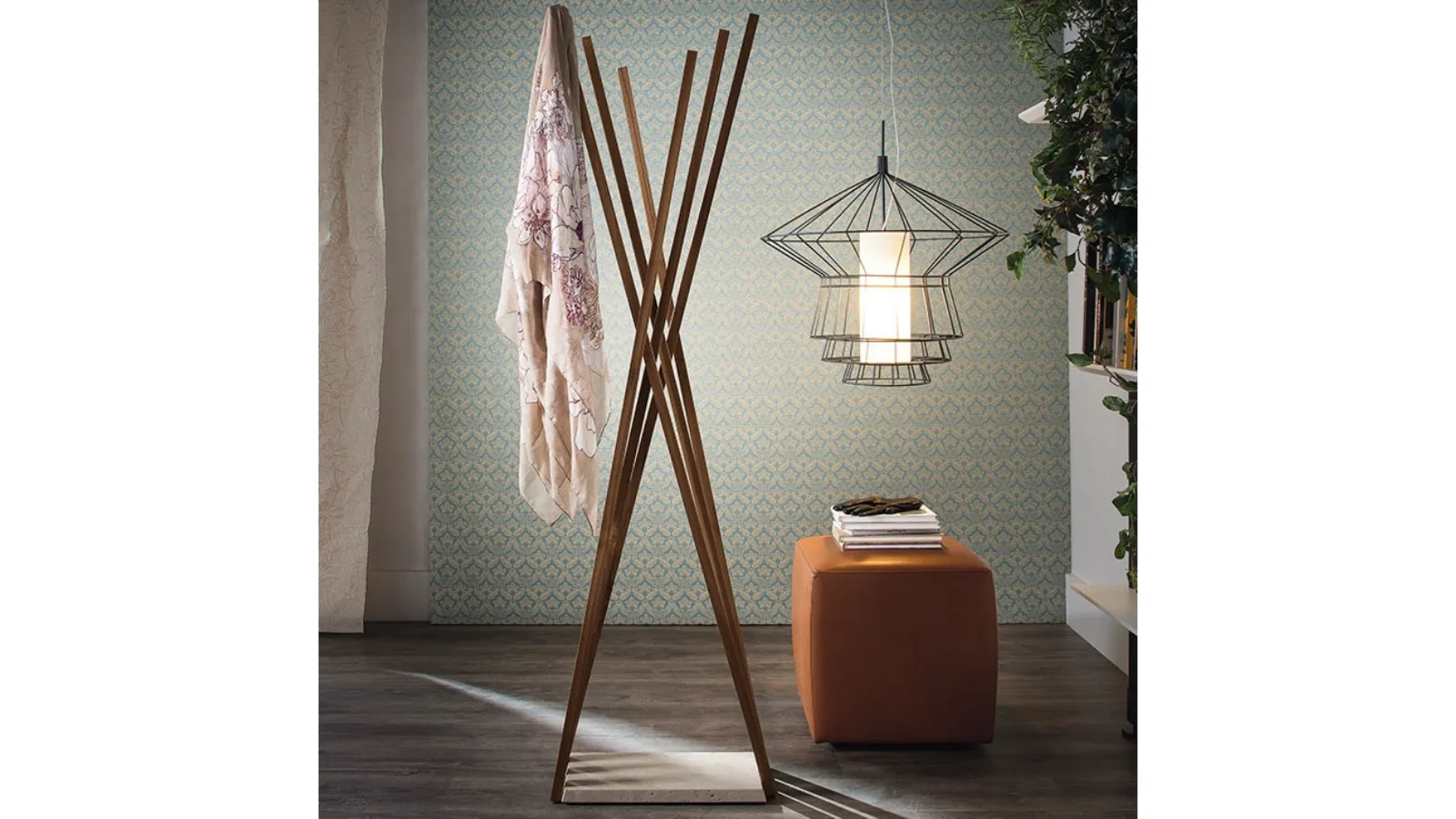 Oscar Walnut Wood Coat Rack by Cattelan Italia