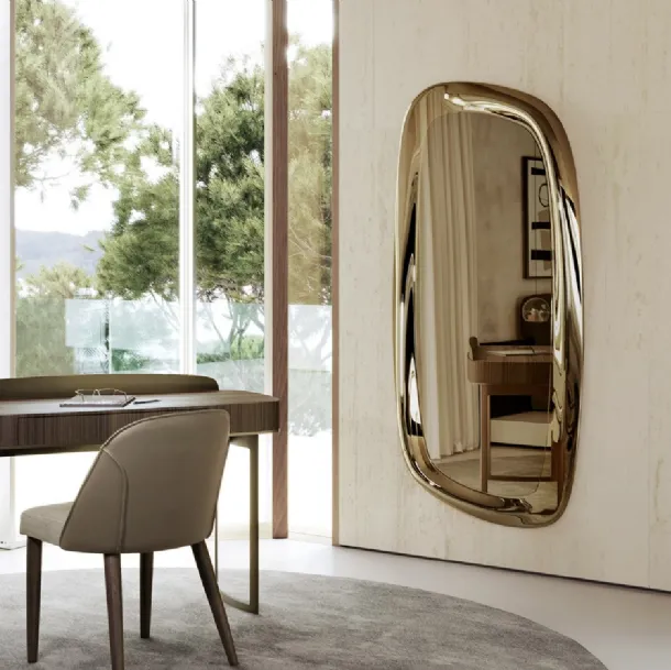 Astrum Mirror with glass frame by Eforma