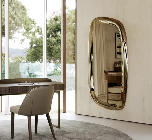 Astrum Mirror with glass frame by Eforma