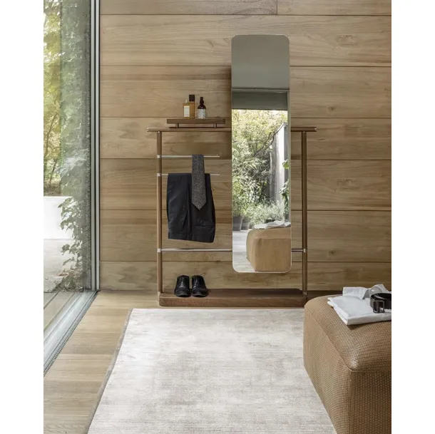 Alivar Ben Wall-Mounted Mirror and Coat Rack