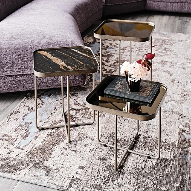 Benny coffee table in glass or ceramic by Cattelan Italia