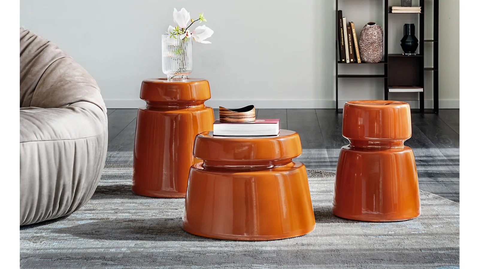 Bishop ceramic side table by Cattelan Italia