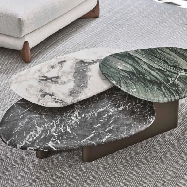 Three-tier coffee table Callisto Mix by Porada