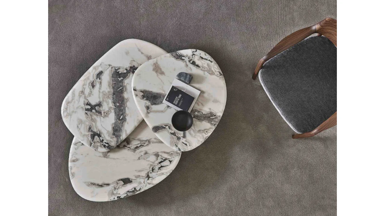 Callisto Mix three-tier coffee table by Porada