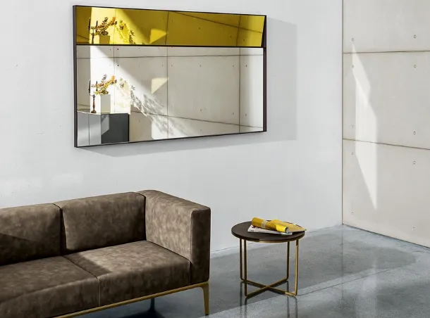 Two-color Campos mirror with metal frame by Sovet