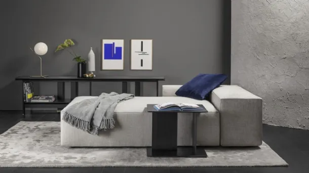 Cube matte lacquered side table by Vibieffe