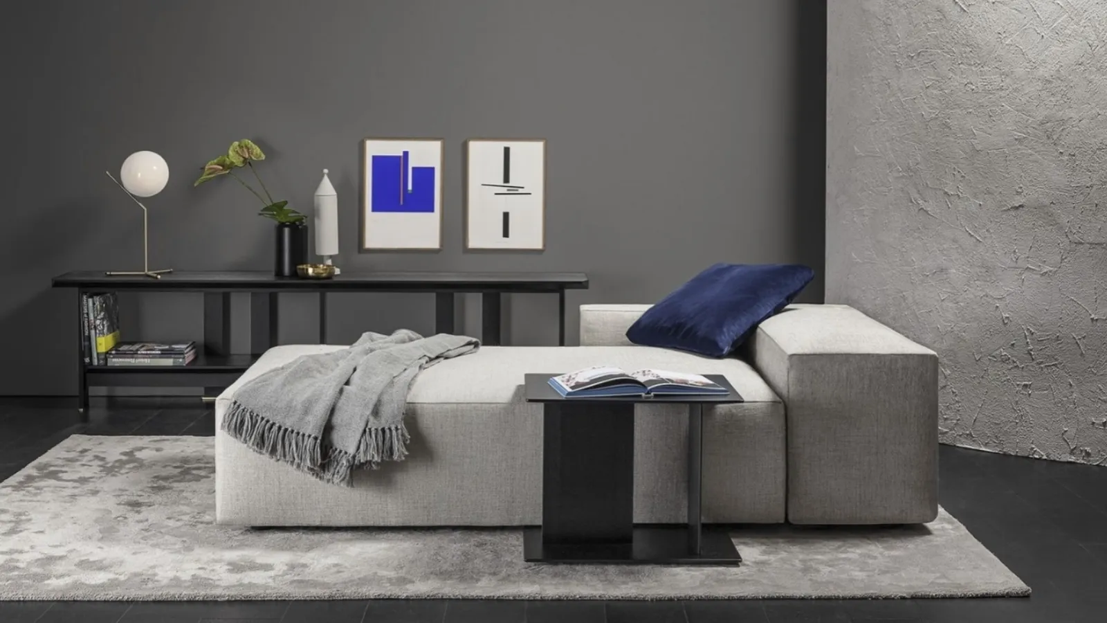 Cube matte lacquered side table by Vibieffe