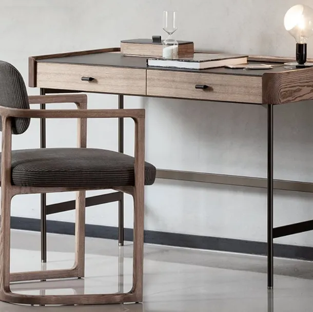 Dafto solid ash desk by Porada