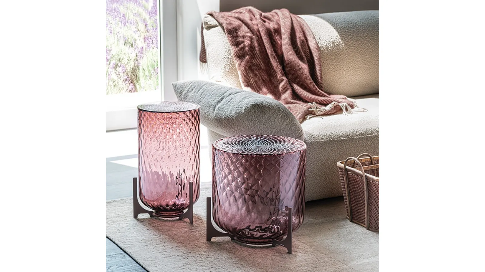 Dodo blown glass coffee table by Cattelan Italia